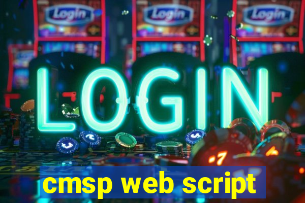 cmsp web script